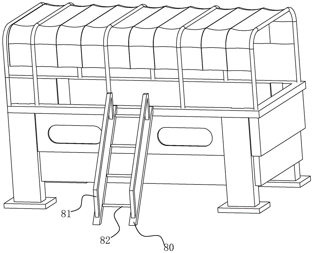 瓦楞纸复合机热板巡检用折叠梯的制作方法