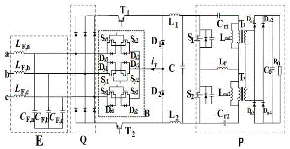 一种基于双LLC谐振电路的改进型三相混合整流器的制作方法