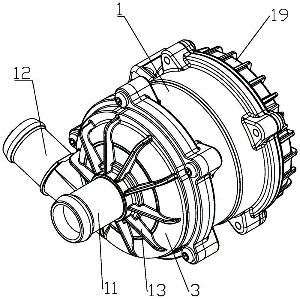 一种高效低噪的汽车电子冷却水泵的制作方法