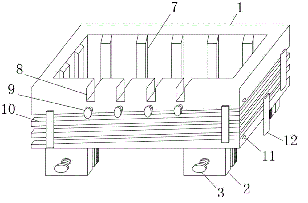 一种内置理线装置的机顶盒支架组件的制作方法