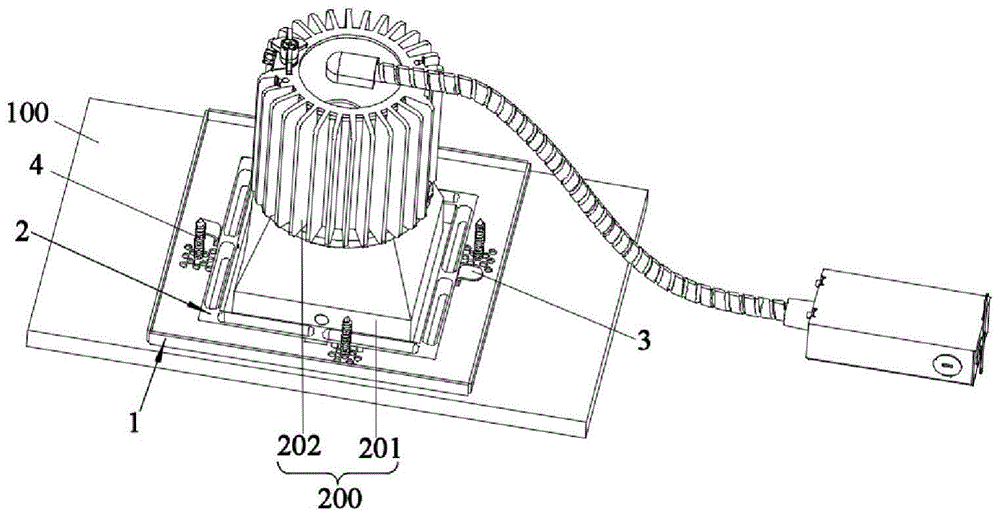 一种灯具安装结构及灯具的制作方法