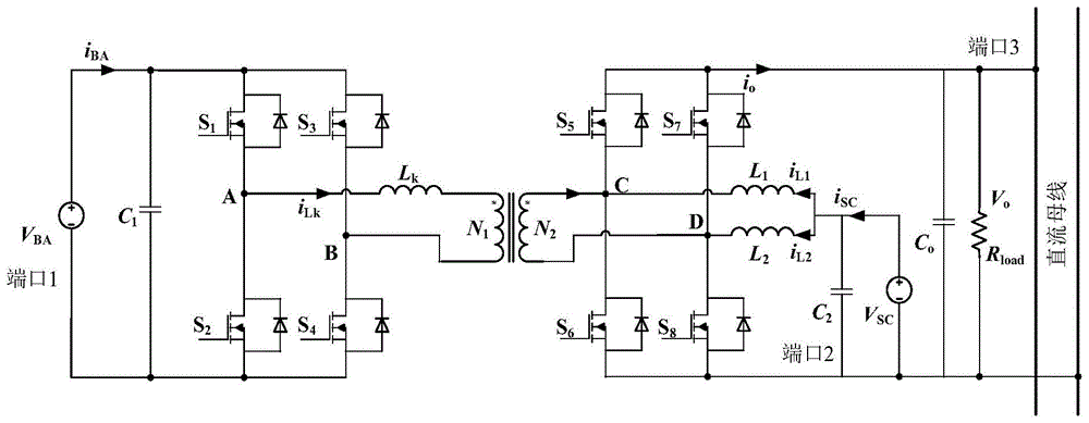 一种混合储能三端口DC-DC变换器及其功率分配控制方法与流程