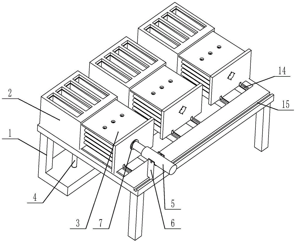 空心石膏砌块模具机的制作方法