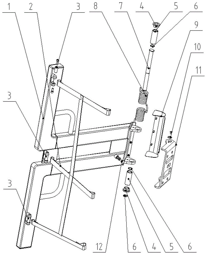 轨道车辆间隙封闭防跌落装置及带有该装置的连挂车辆的制作方法