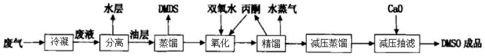 一种二甲基二硫醚合成废气处理工艺的制作方法