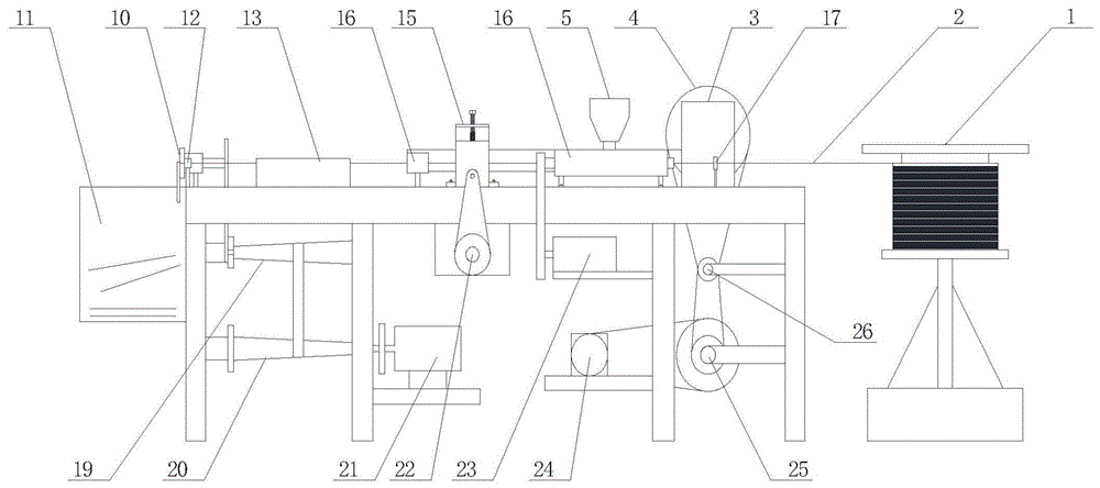 一种铁线包胶切断机的制作方法