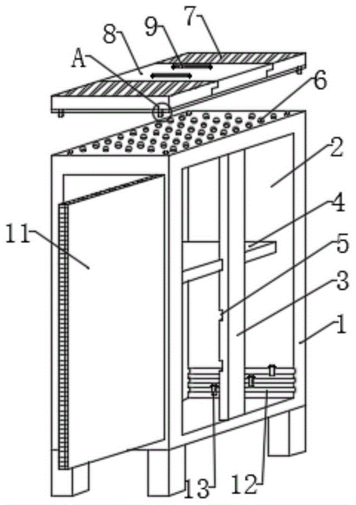 一种利用屏显防护罩作为固定结构的机柜的制作方法