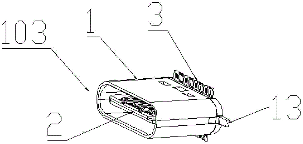 一种直立式Type-C母头连接器的制作方法