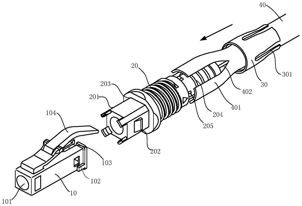 方便组装的光纤线缆连接装置的制作方法