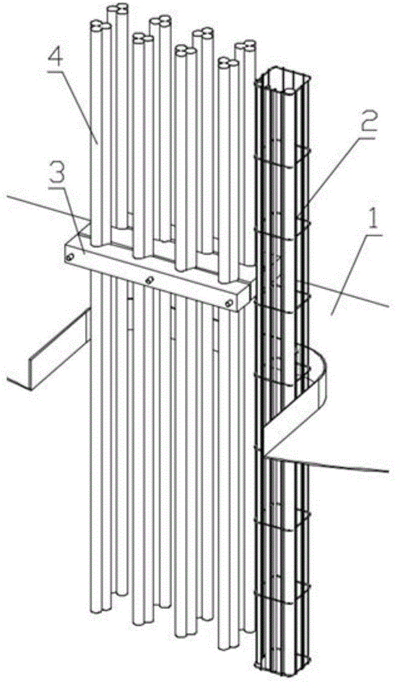 一种塔筒平台电缆防火结构的制作方法