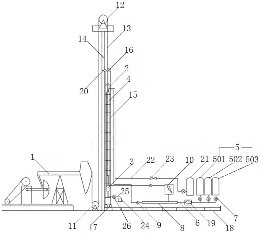 一种抽油泵动态漏失检测模拟装置及方法与流程