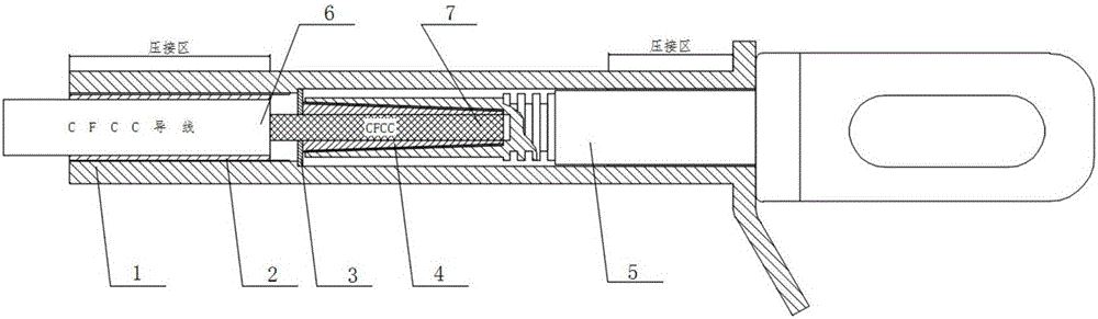一种用于绞合型碳纤维复合芯导线的耐张线夹的制作方法
