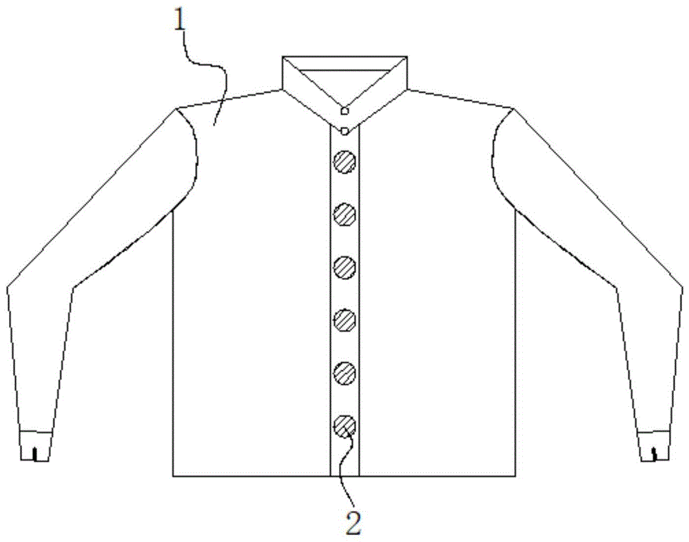 一种芯片便于穿戴的智能衬衫的制作方法