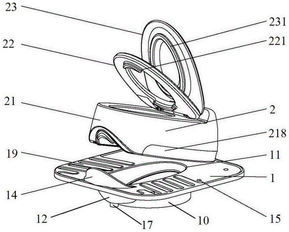 一种免水冲蹲坐一体式便器的制作方法