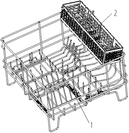一种洗碗机搁架及使用方法与流程