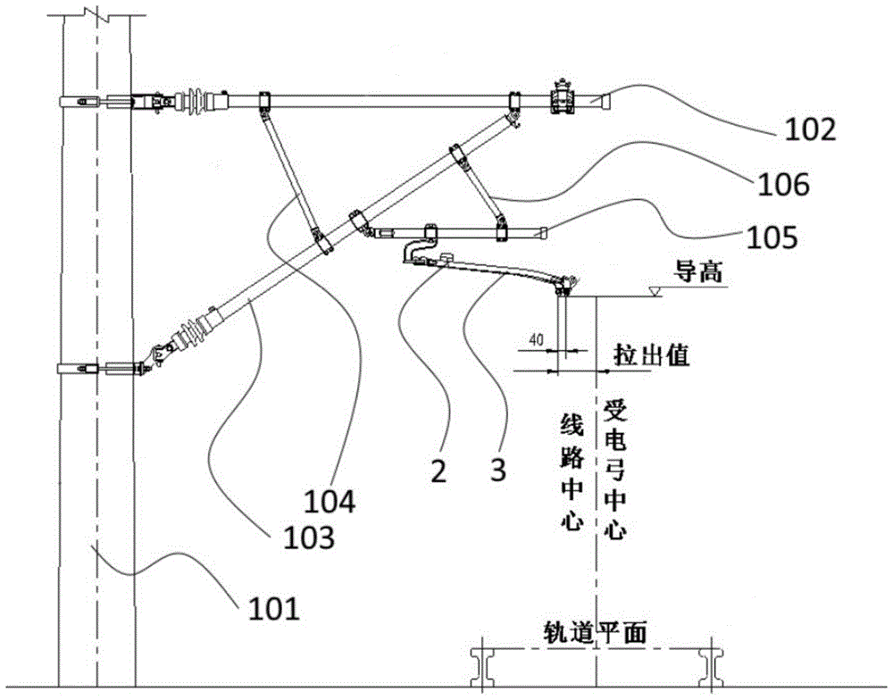 背景技术:接触网的导高是指接触导线距离轨道平面之间的距离,接触导线