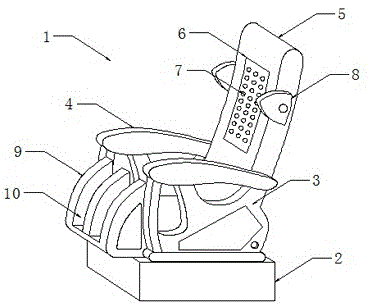 一种影剧院用带摇摆及按摩功能座椅的制作方法