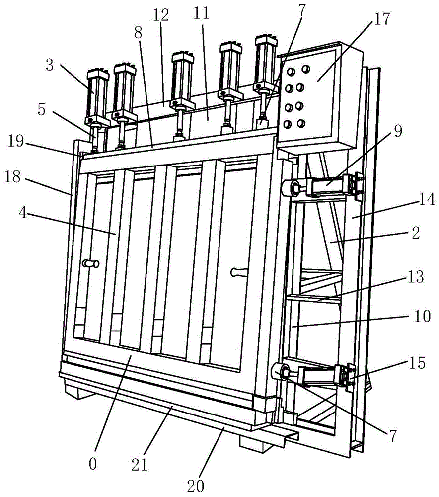 钢琴背架组装定位与稳定装置的制作方法