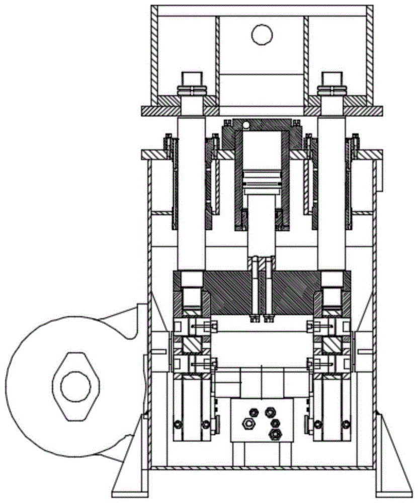 一种油缸、导向柱一体式软材料切裁机的制作方法