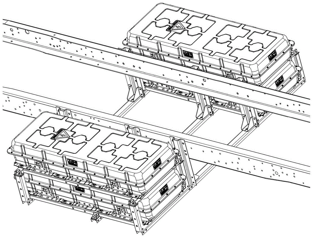 一种轻型电动车动力电池安装框架结构的制作方法