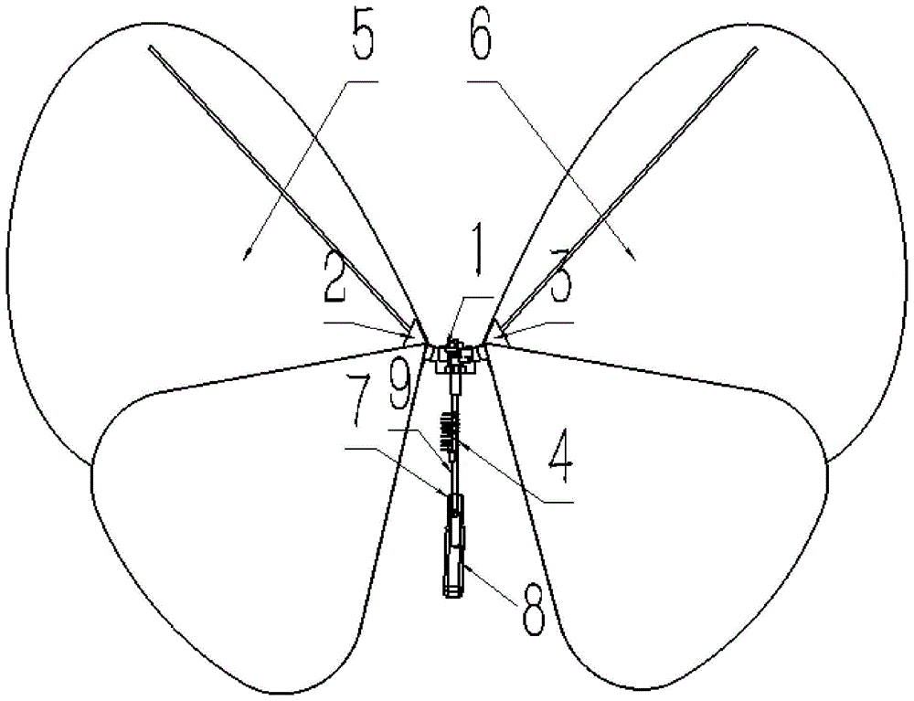 一种新型仿蝴蝶扑翼飞行器的制作方法