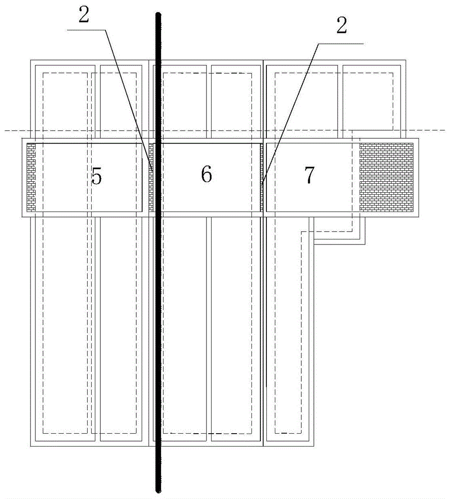 一种管廊隧道内暗作的并列竖井的制作方法