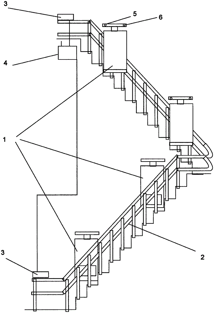 一种可换乘的楼道电梯的制作方法