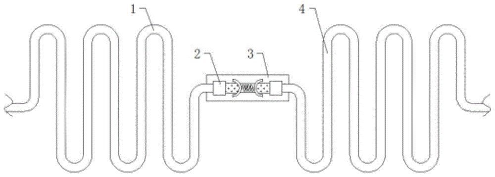 一种锅炉受热面蛇形管系统中的连接装置的制作方法
