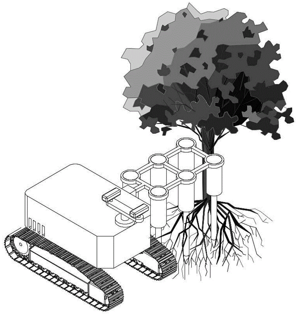 一种树木根部组合式精确施药系统与方法与流程