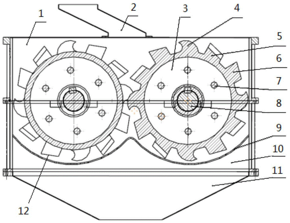 集多种功能齿形的大破碎比精细破碎机的制作方法