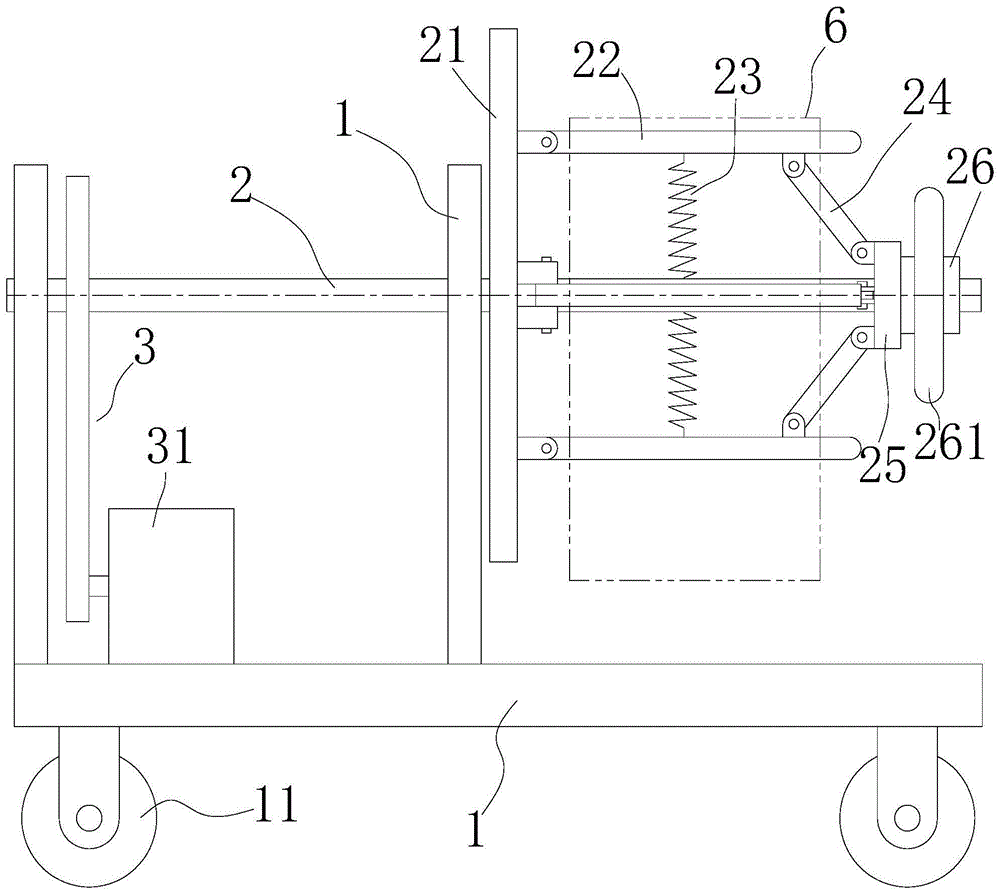 一种井下旧皮带回收卷带装置的制作方法