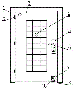 一种防盗门的制作方法