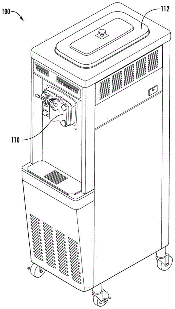 用于冷冻甜品机的门-挡件接口组件的制作方法