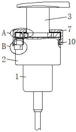 一种防误压的泡沫泵泵头的制作方法