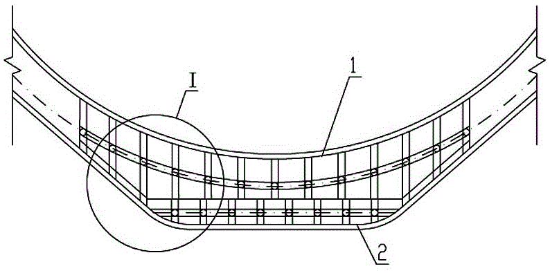 双向预应力U形渡槽波纹管孔道定位方法与流程