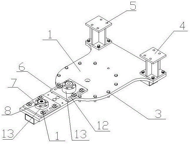 装载机前车架变位焊接夹具的制作方法