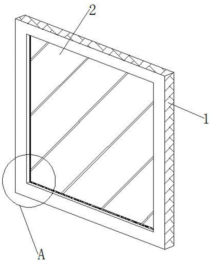 防止脱落的铝金门窗的制作方法