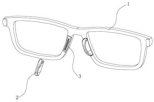 一种可拆卸鼻托的眼镜的制作方法