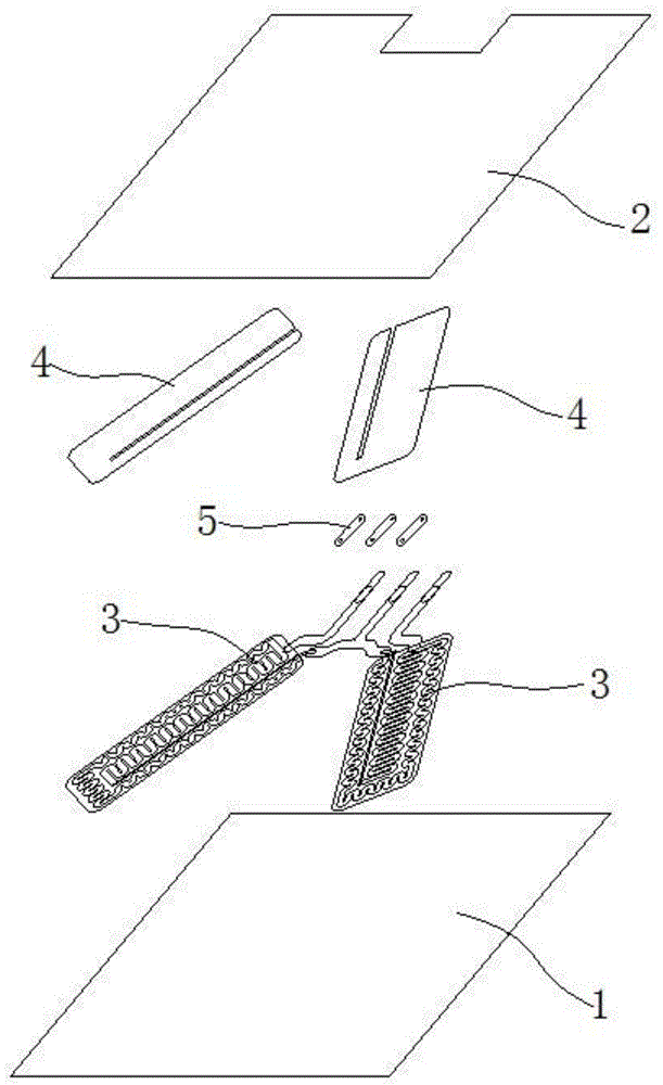 一种图形化的小型柔性发热线路结构的制作方法