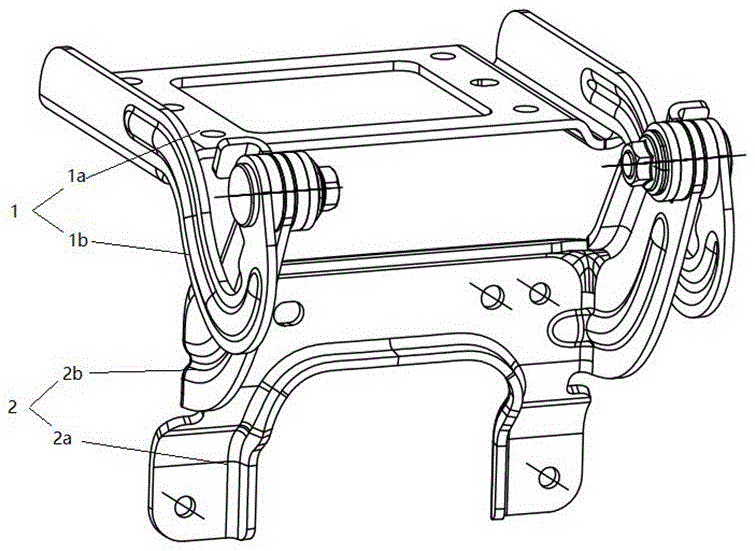 汽车扶手铰链结构的制作方法