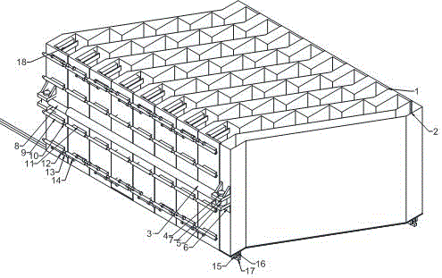 立式组合楼梯板模具设备的制作方法