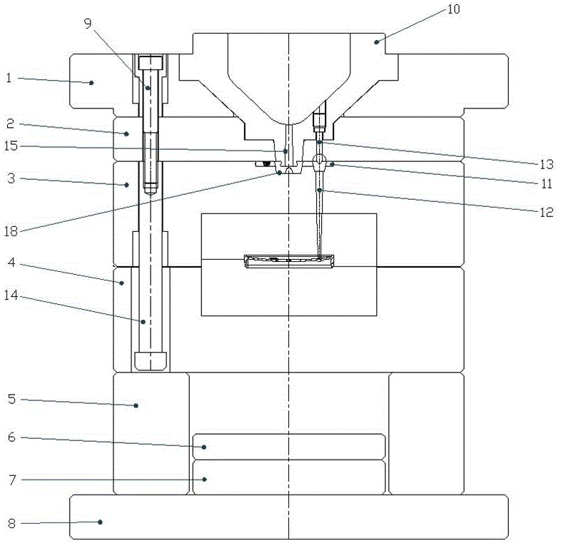 一种自动脱料头三板模具的制作方法