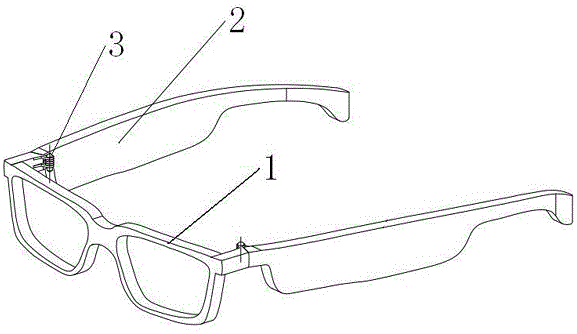 一种教学用多功能眼镜及其镜架导电连接结构的制作方法