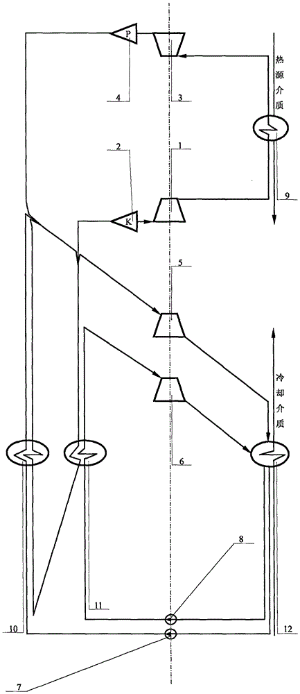 分级蒸发联合循环动力装置的制作方法