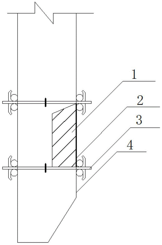 一种沉井壁板与底板连接处凹槽的施工装置的制作方法