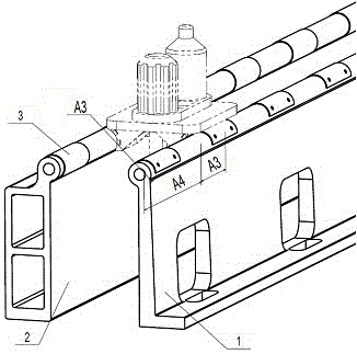环锭细纱机钢带式集体落纱高耐磨导轨的制作方法