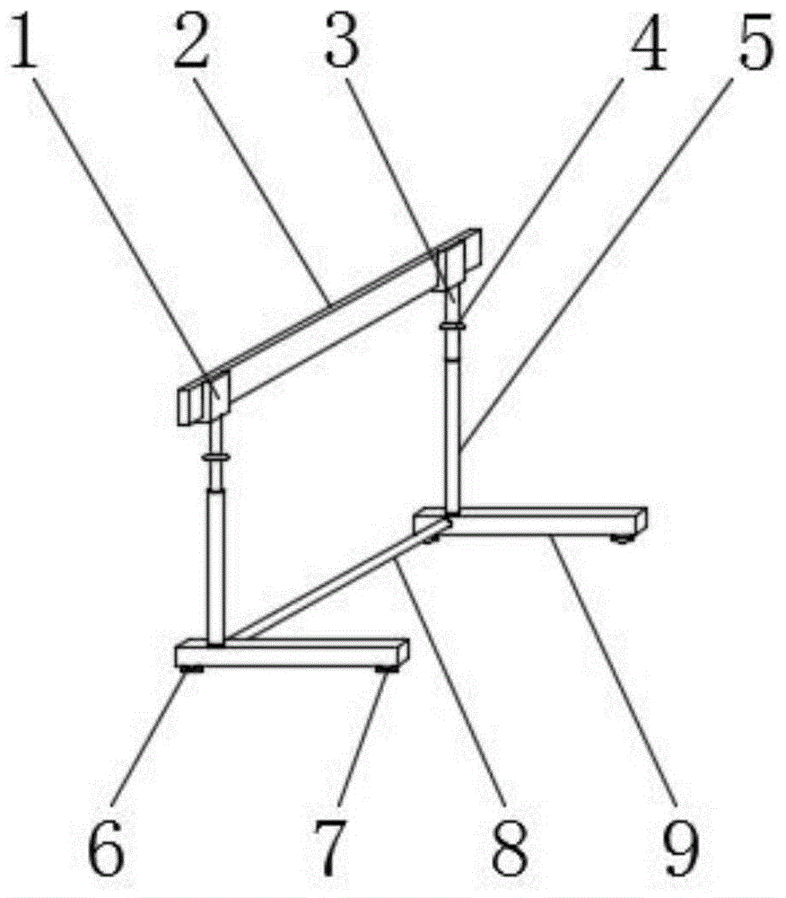 一种体育教学用跨栏架的制作方法