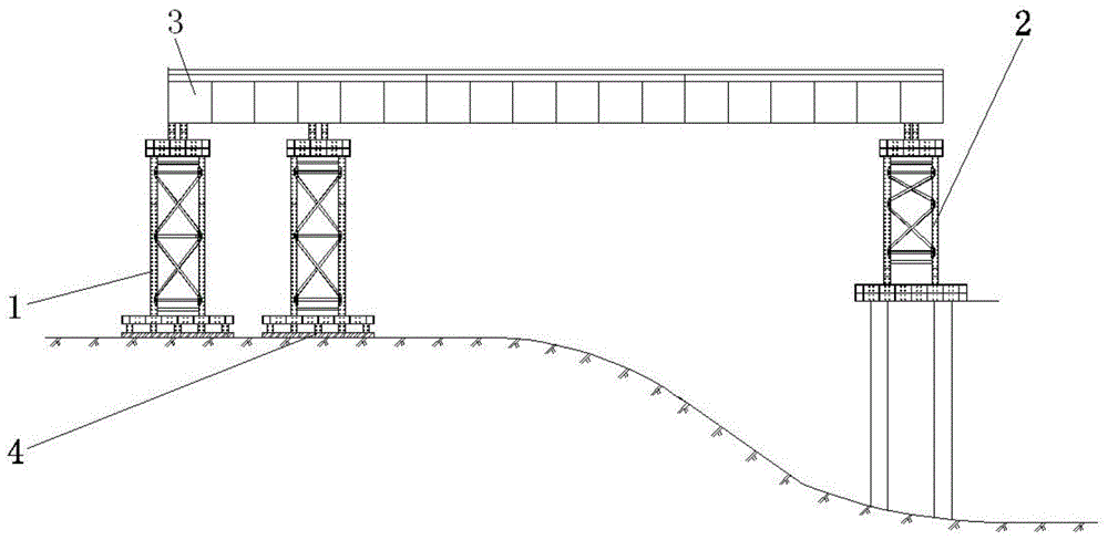 一种铁路桥墩抢修用平移顶推装置的制作方法