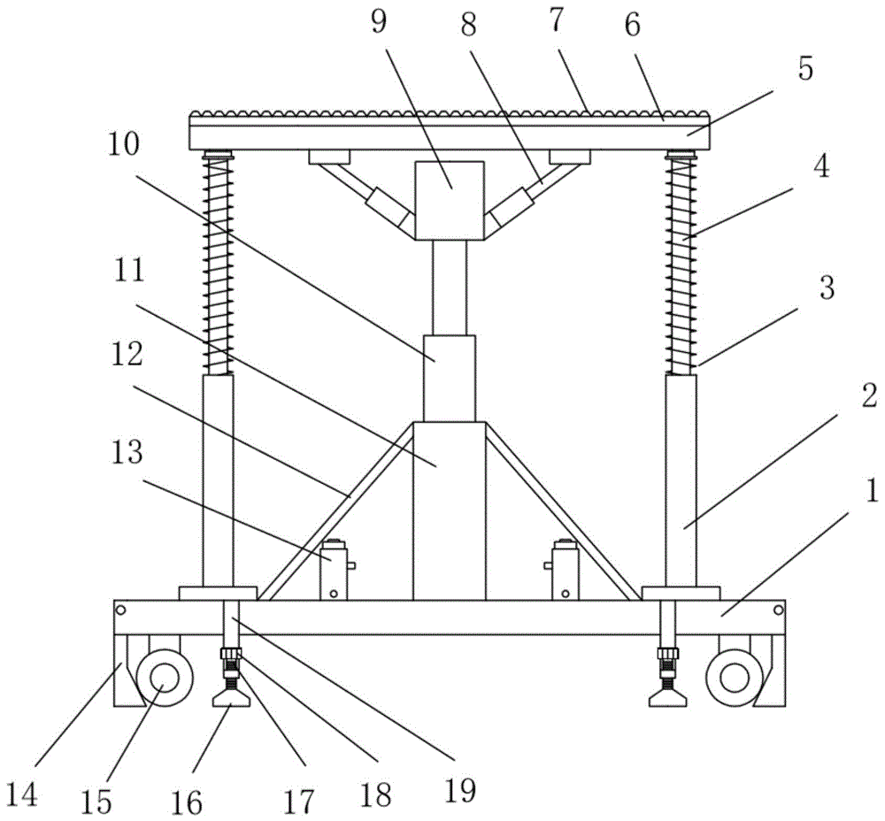 一种建筑机械支撑架的制作方法