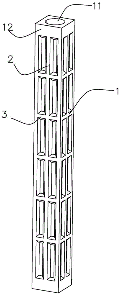 增强型空心方桩的制作方法